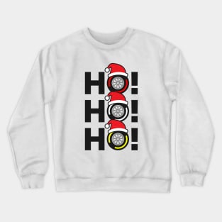 Ho! Ho! Ho! F1 Tyre Compound Christmas Hat Design Crewneck Sweatshirt